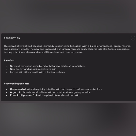 NIB Beautycounter Luminous Hydration Body Oil in Citrus Rosemary 2.7 oz - Picture 2 of 5